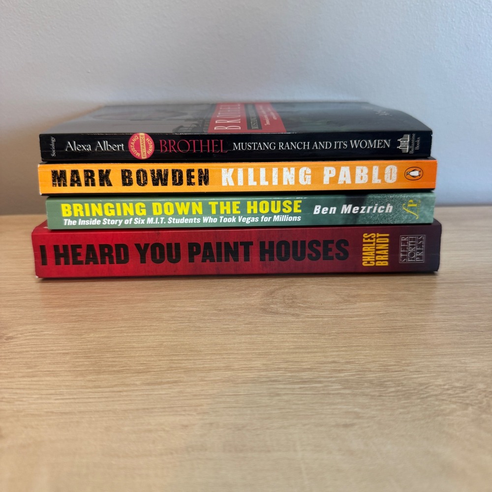 True Crime Non-Fiction Book Lot Killing Pablo I Heard You Paint Houses 4 Books